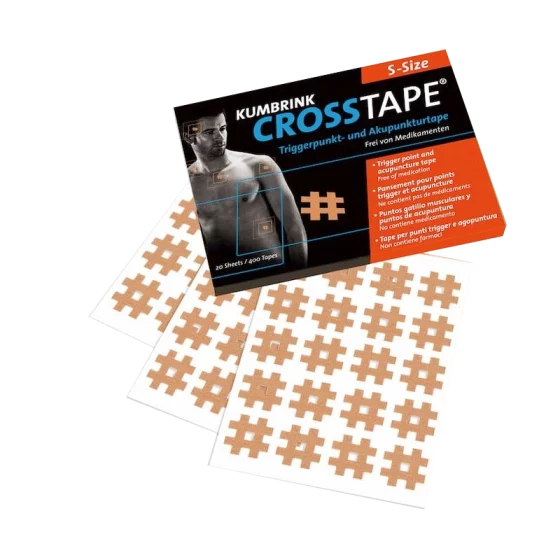 Parches adhesivos de acupuntura Crosstape (paquete de 20 hojas)