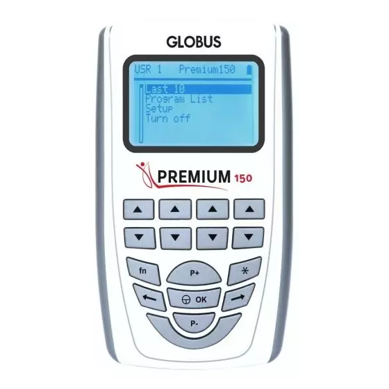 Electroestimulador PREMIUM Globus 150, 110 programas de 4 canales