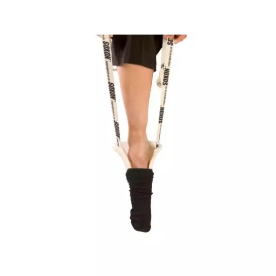 Calzador de medias de compresión con tejido circular