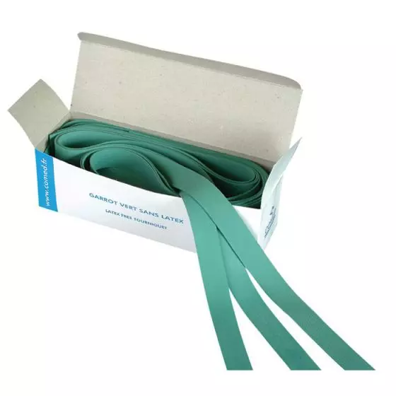 Torniquete sin látex, caja de 25 piezas