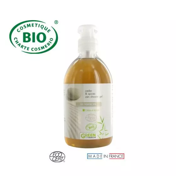 Gel de ducha ZEN Bio Cedro y Especias 500 ml Green For Health