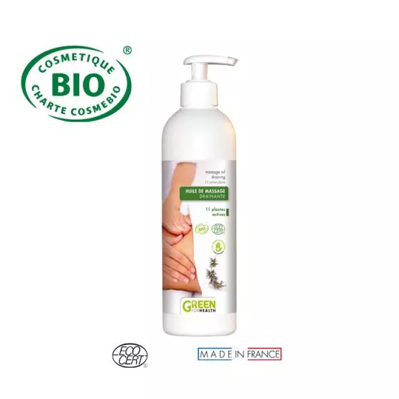 Aceite para masaje drenante Bio 500 ml Green For Health