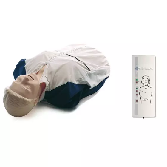 Torso RCP Resusci Anne con manual de habilidades Skillguide W19501