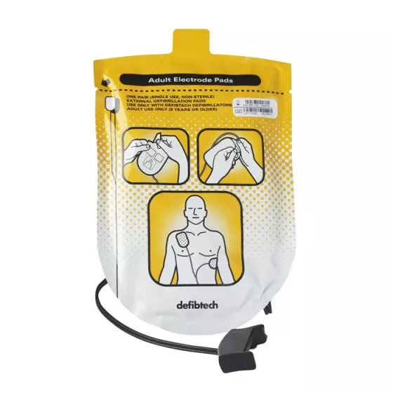 Par de electrodos para adulto Defibtech