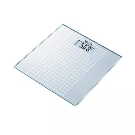 Báscula diagnóstica de vidrio Frosted Squares Beurer GS 28