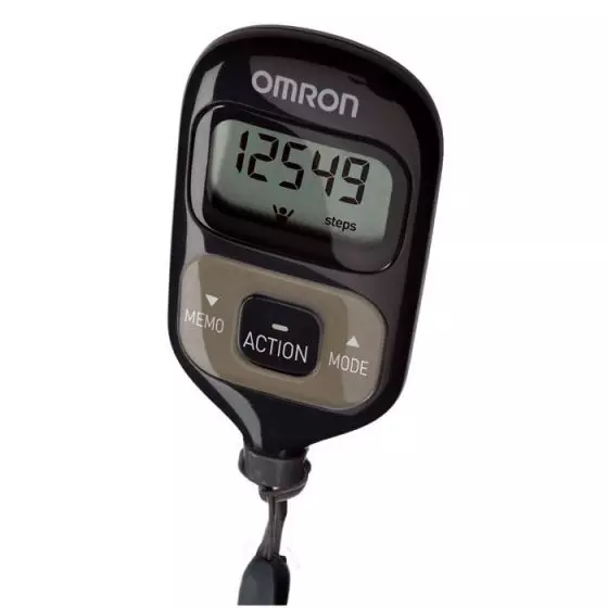 Podómetro Omron HJ 203E negro