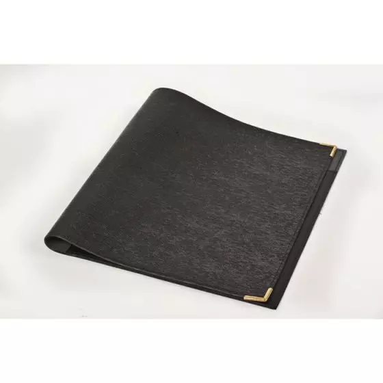 Porta recetas cuero Negro Deboissy