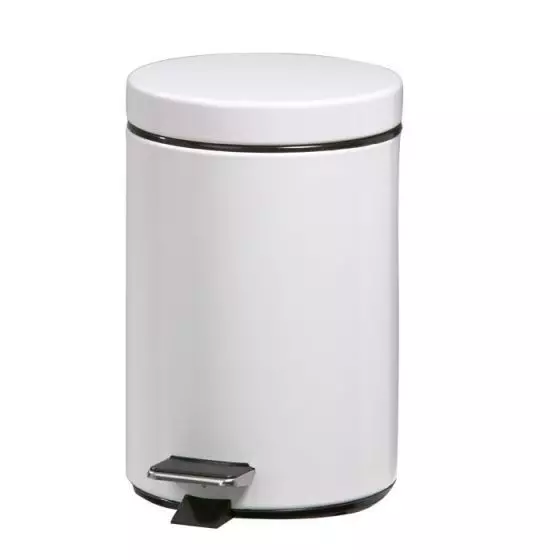 Cubo de basura con pedal Rossignol BASIC 3L Blanco