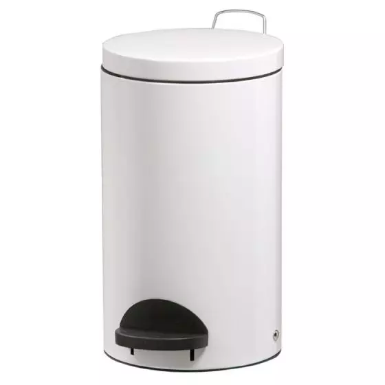Cubo de basura con pedal Rossignol Sanelia 20L Blanco