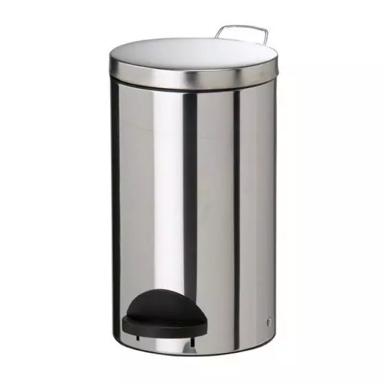 Cubo de basura con pedal Rossignol Sanelia 20L inoxidable