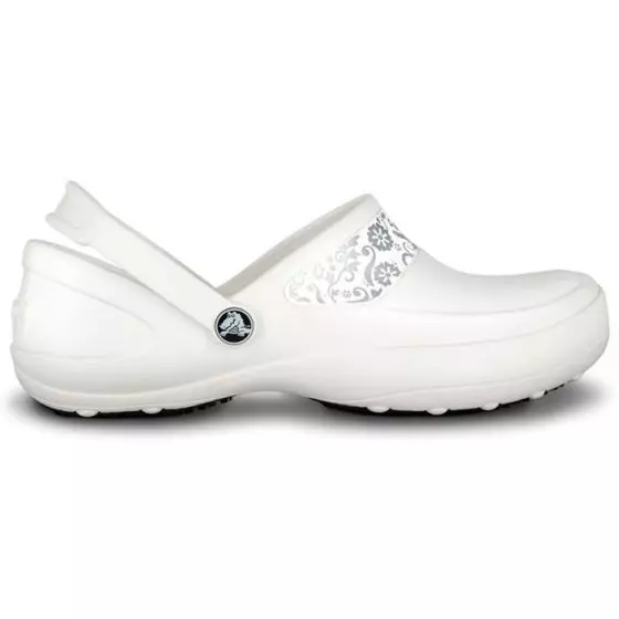 Zuecos Crocs Misericordia Work blanco/ plateado
