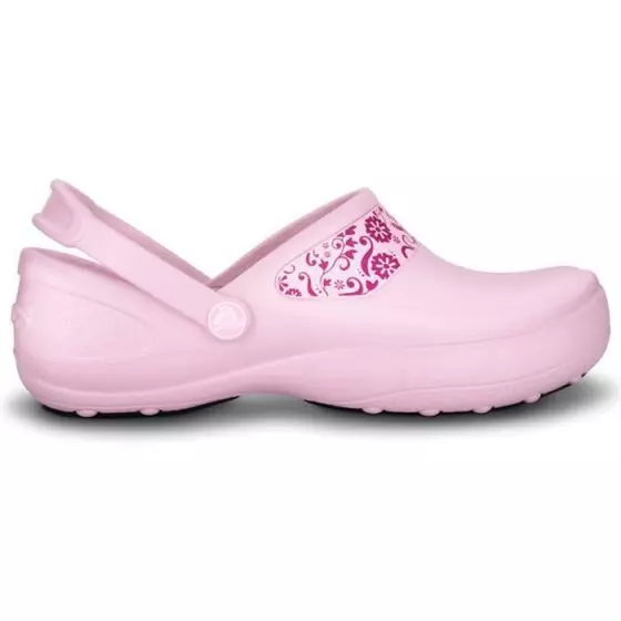 Zuecos Crocs Mercy Work, mujer, rosa claro