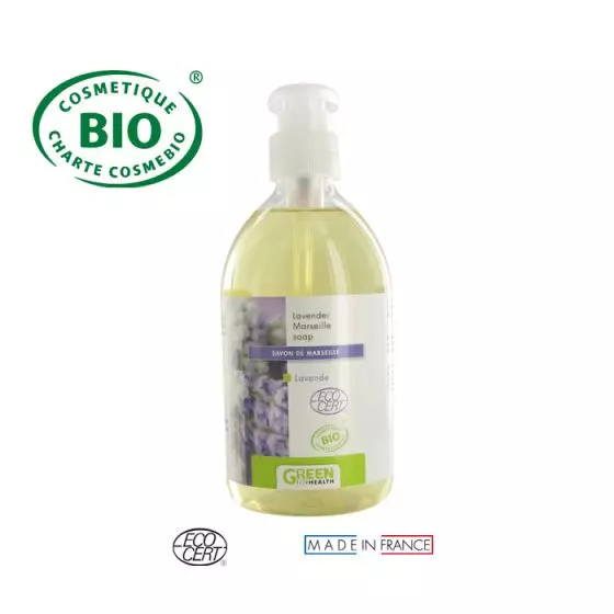 Jabón de Marsella Tónico Bio Lavanda 500 ml Green For Health