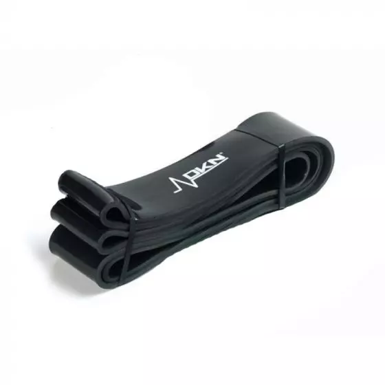 Banda elástica Powerband DKN Negra-Resistencia Maxima 80 kg
