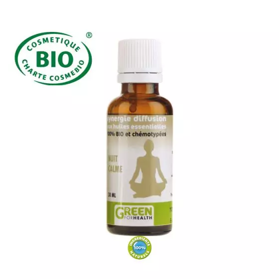 Mezcla de aceites esenciales noche tranquila Bio 30 ml Green For Health