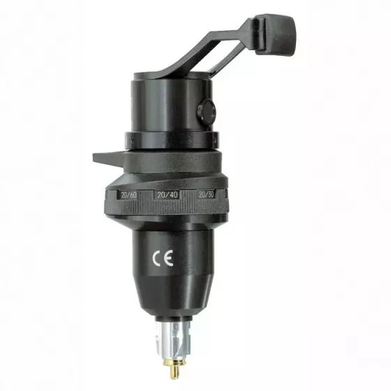 Cabezal de retinómetro Heine LAMBDA 100 con escala fraccionaI 20/300 a 20/25, sin mango