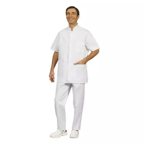 Túnica medica para hombre Trika blanco Mulliez