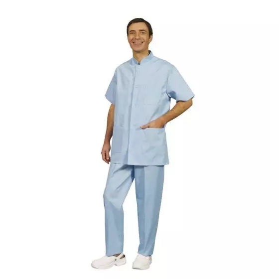 Túnica médica para hombre Trika celeste Mulliez