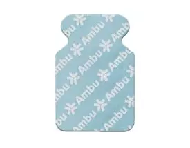 Electrodos ECG rectangulares con lengüeta 0315M White Sensor Ambu (lote de 500)