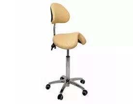 Taburete PONY base cromada con respaldo Ecopostural  Ecopostural S3631