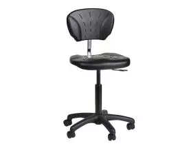 Taburete médico con ruedas Carina con base de ABS