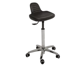 Ecopostural S5608 taburete médico con base de aluminio y asiento alto