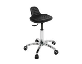 Ecopostrual S4608 taburete médico con base de aluminio y asiento bajo