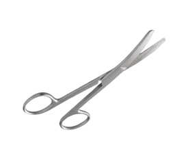 Tijeras de espuma curvadas de acero inoxidable - 16 cm