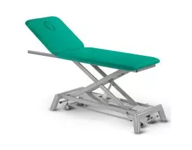 Camilla de reconocimiento eléctrica de 2 secciones con barras periféricas Sira 2 ClediMed 