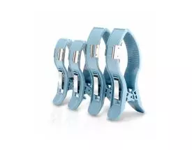 Juego de 4 pinzas para extremidades con electrodos para ECG