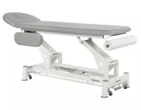 Camilla de masaje eléctrica 2 cuerpos Ecopostural C5524 con apoyabrazos