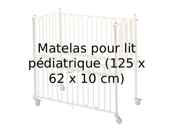 Colchón para cama infantil (125 x 62 x 10 cm)