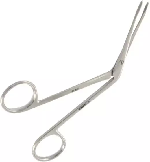 Pinza auricular Hartmann de acero inoxidable de 14 cm