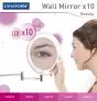 Espejo mural de aumento X10 de Lanaform LA131007