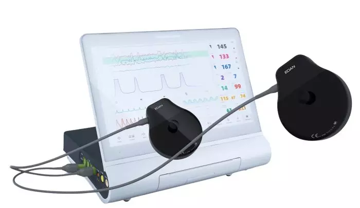 Cardiotocógrafo Monitor fetal Edan F12 con cable + VCT