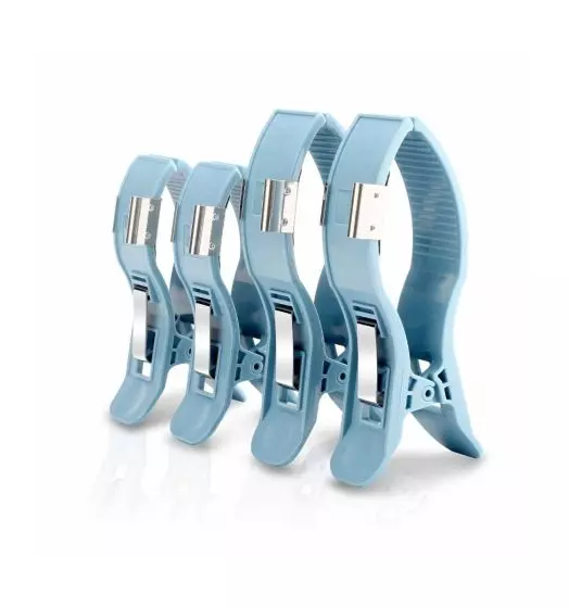 Juego de 4 pinzas para extremidades con electrodos para ECG