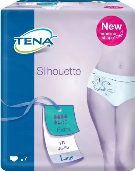 Braguita TENA Silhouette Lady Protective Underwear Discreet Extra Large Pack de 7