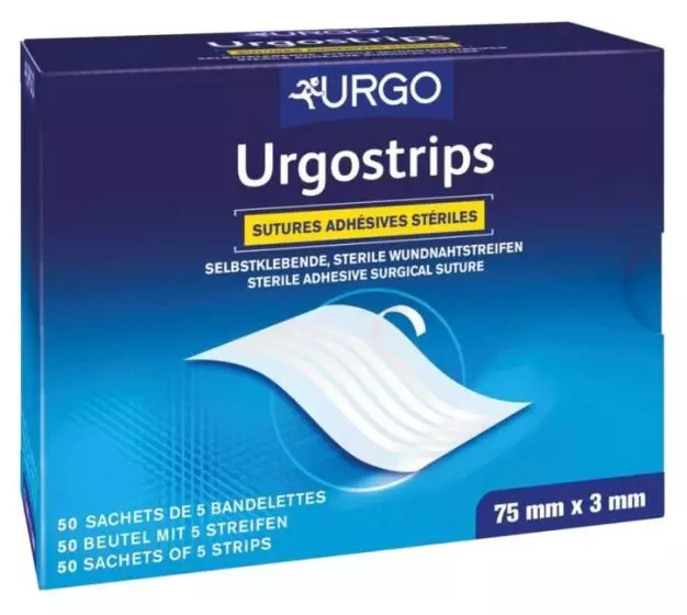 Suturas cutáneas adhesivas Urgostrips
