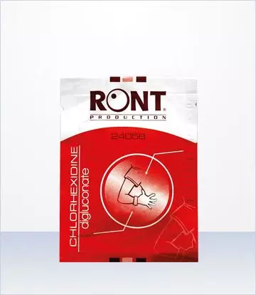 Toalla con Chlorhexidine Digluconate 2% Ront (caja de 100)