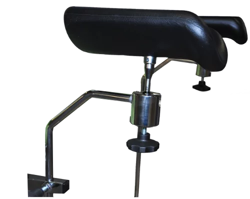 Par de soportes para piernas de espuma de poliuretano en sistema de rótulas