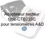 Adaptador de corriente tipo C TB233C para tensiómetros A&D